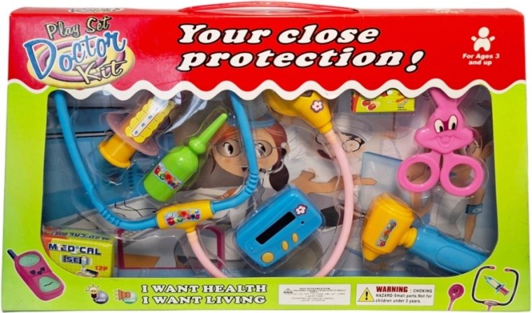 Set da dottore in scatola per bambini dai 3 anni