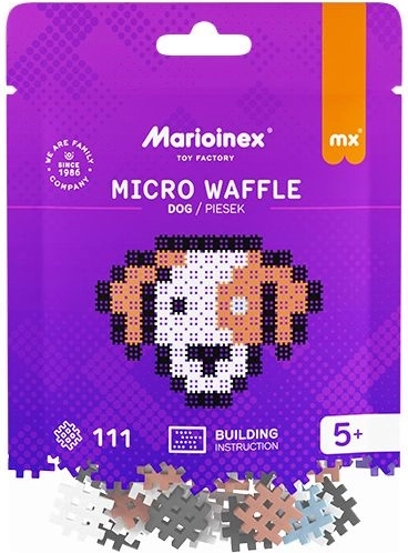 Marioinex Micro Waffle mattoncini – cane (111 pz)