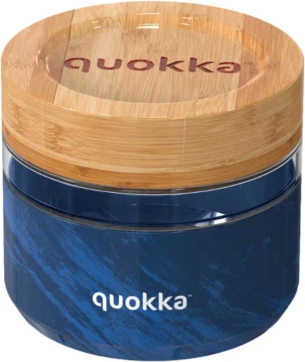 Contenitore in vetro per alimenti Quokka deli wood grain 500 ml