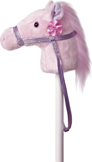 Giddy Ups pony fantasy rosa – cavallino di peluche su bastone - 1 pezzo