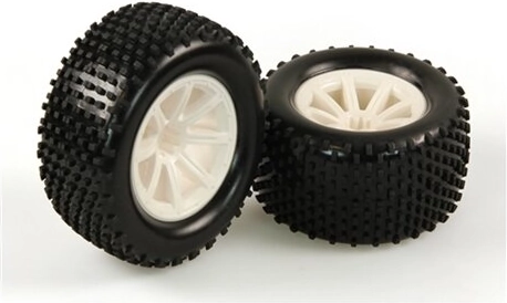 Pneumatici con cerchi per modello RC 1:10 Brecter JAMARA (2 pezzi)