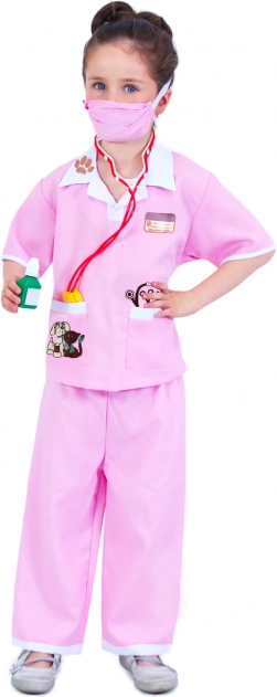 Costume da veterinaria per bambine, rosa