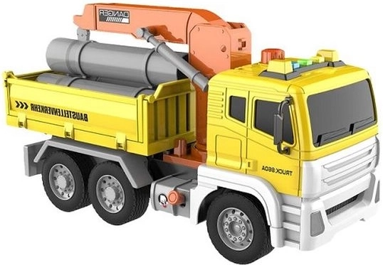 Camion da cantiere con gru e suoni