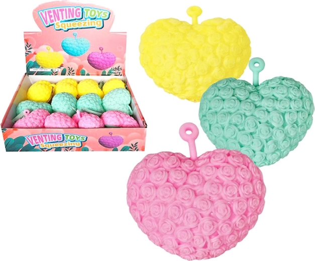 Cuoricino spremibile di rose con luce