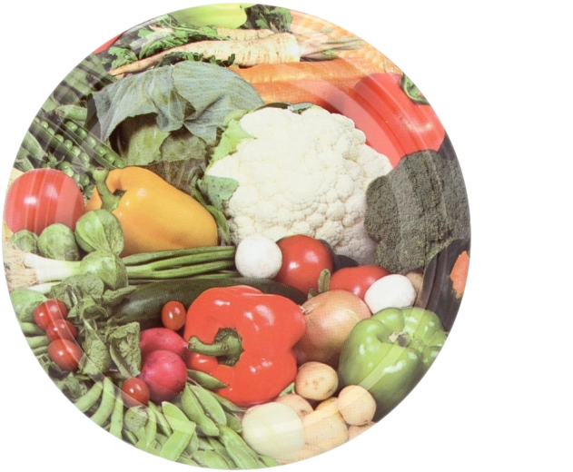 Set di coperchi FI 82 con motivo cavolfiore, 10 pezzi