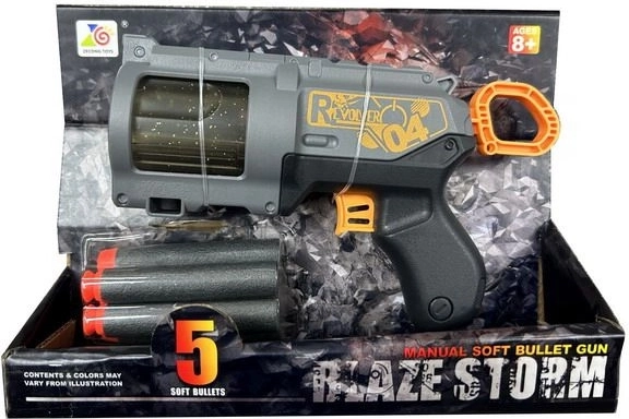 Pistola a dardi in foam con 5 colpi