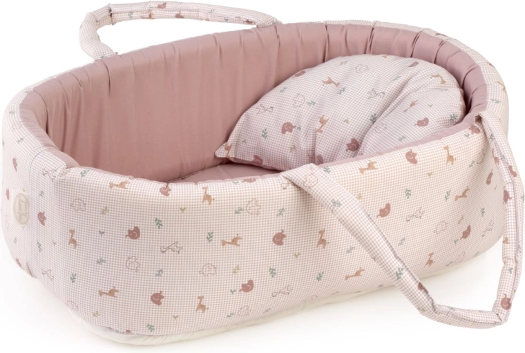 Cestino portatile in tessuto Antonio Juan Savanna con cuscino per bambole fino a 42 cm
