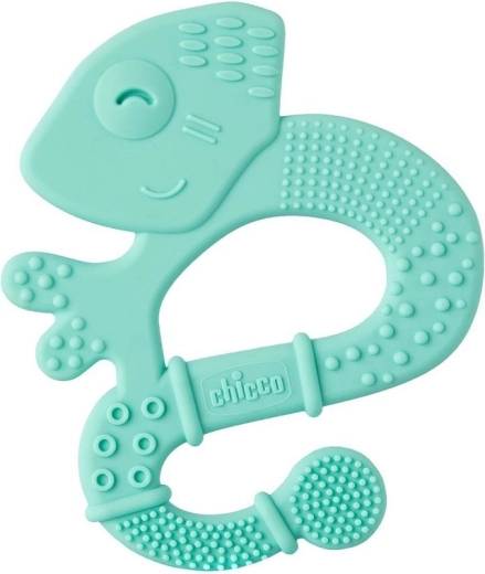 Mordicchiatore in silicone Chicco Super Soft camaleonte blu 2m+