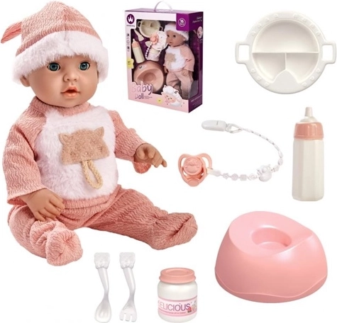 Bambola neonata con accessori