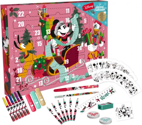 Calendario dell'Avvento DISNEY MINNIE – set creativo di cancelleria