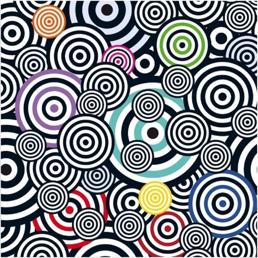 Curiosi puzzle quadrato Q Shake motivo V 70 pezzi