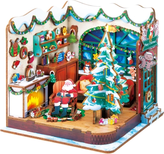 2Kids Toys puzzle 3D in legno Officina di Babbo Natale