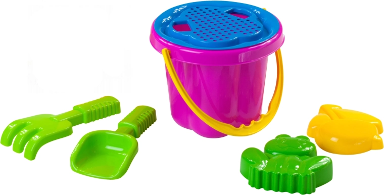 Set per la sabbia con secchiello e setaccio 16 cm