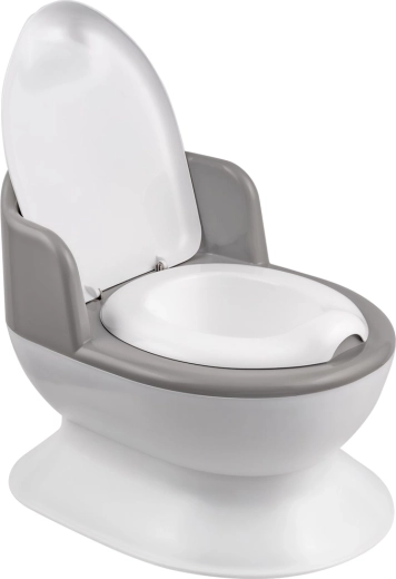 Vasino Maltex per bambini a forma di WC bianco/grigio