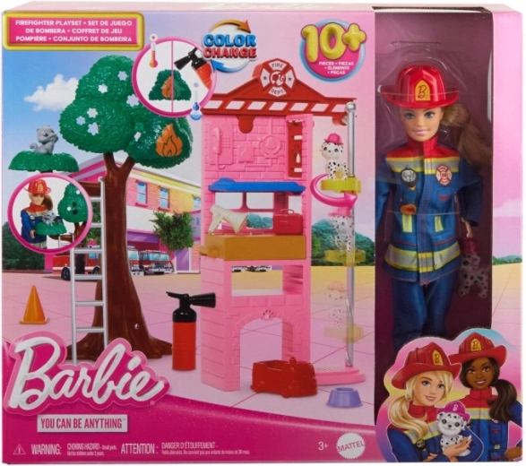 Bambola Barbie Pompiere con accessori