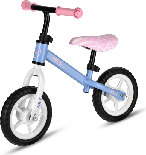 Bicicletta senza pedali per bambini NILS Fun 10" blu