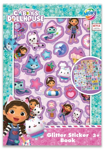 Adesivi scintillanti La Casa delle Bambole di Gabby A5, 8 fogli