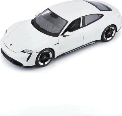 Welly Porsche Taycan Turbo S 1:24 modello d’auto color crema