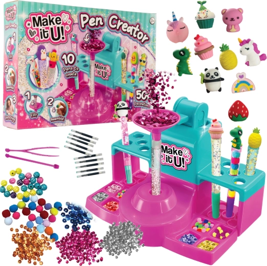 Set creativo Make It U per realizzare penne glitterate