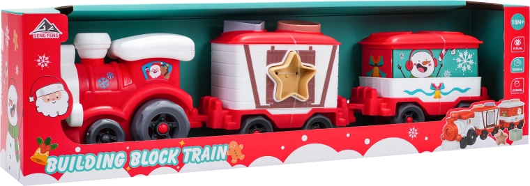 Trenino di Natale con vagoni e forme per bambini