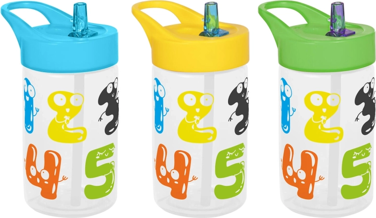 Borraccia per bambini con cannuccia 400 ml