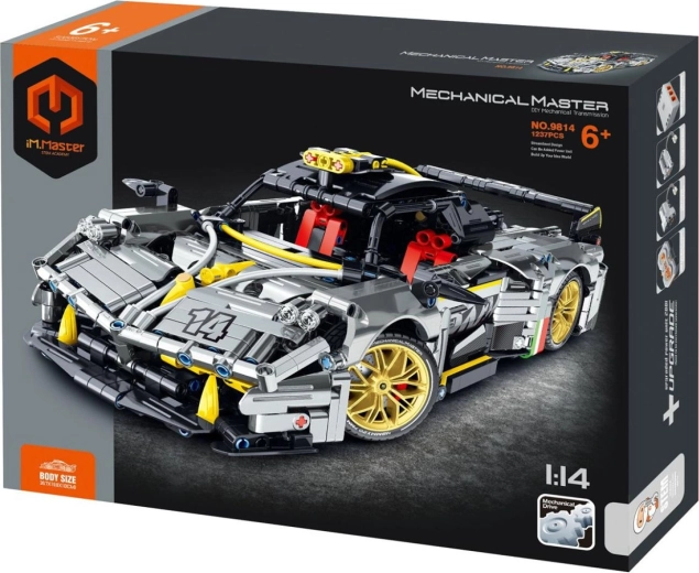Set di costruzione auto con trazione meccanica 1237 pezzi