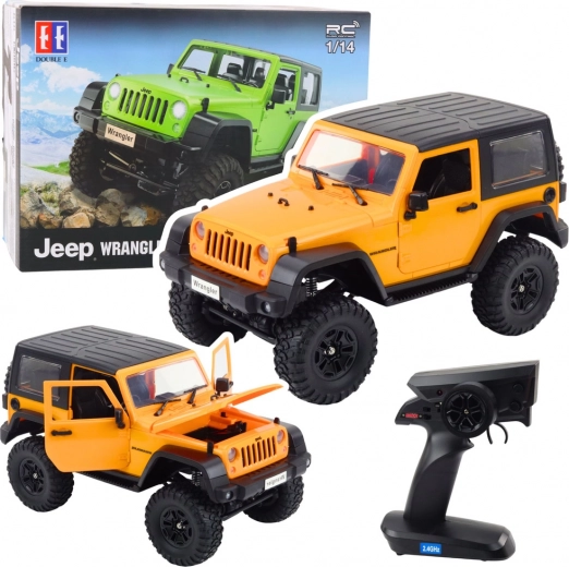Auto fuoristrada RC JEEP Wrangler Rock Crawler 1:14 – arancione