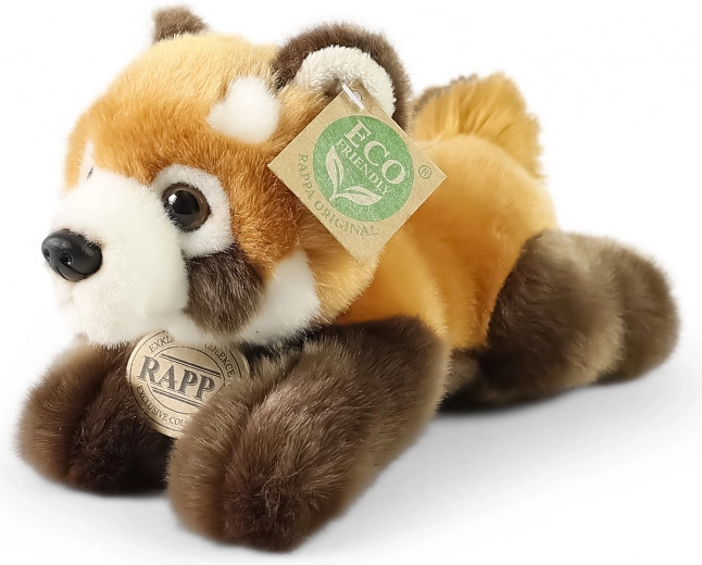 Panda rossa di peluche sdraiata 20 cm eco‑friendly