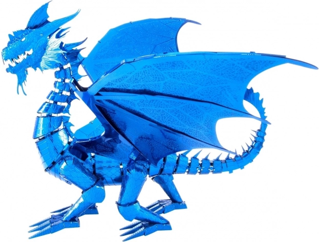 Puzzle 3D Drago Blu di Metallo Earth