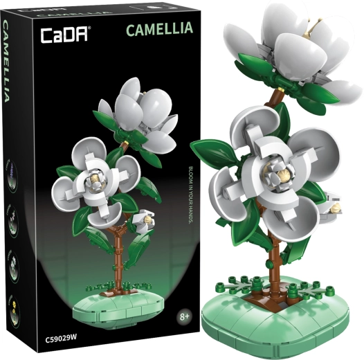 Set di costruzione CaDA camelia in vaso 23 cm, 301 pezzi