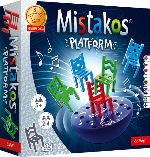 Mistakos: piattaforma rotante – gioco da tavolo di destrezza di Trefl