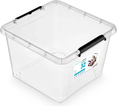 SimpleStore box contenitore con coperchio 32 l (39 × 39 × 26 cm)