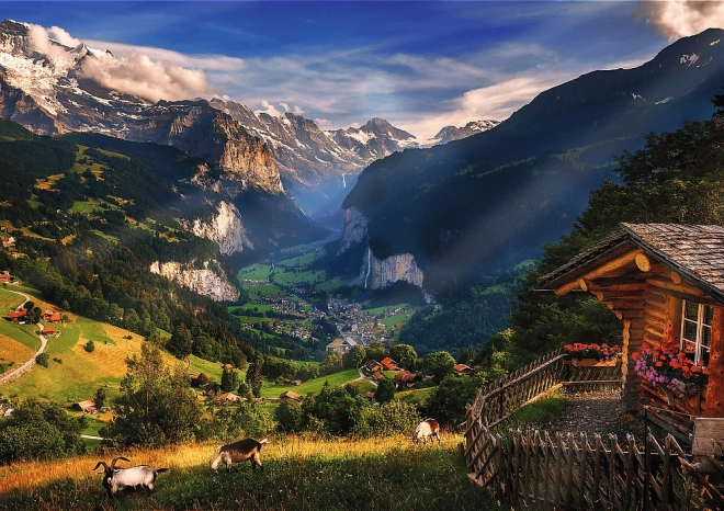 Trefl puzzle photo odyssey: lauterbrunnen, svizzera 1000 pezzi
