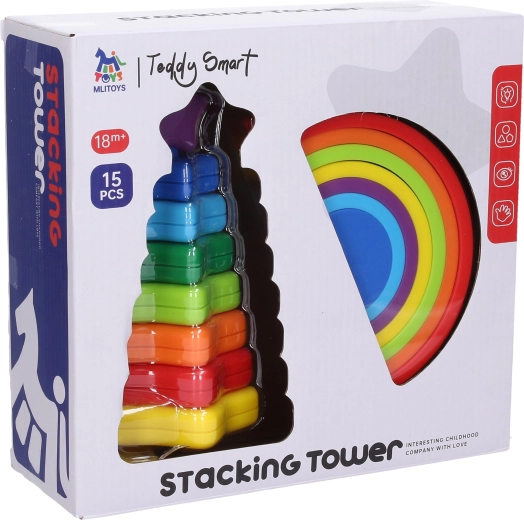 Torre impilabile con arcobaleno