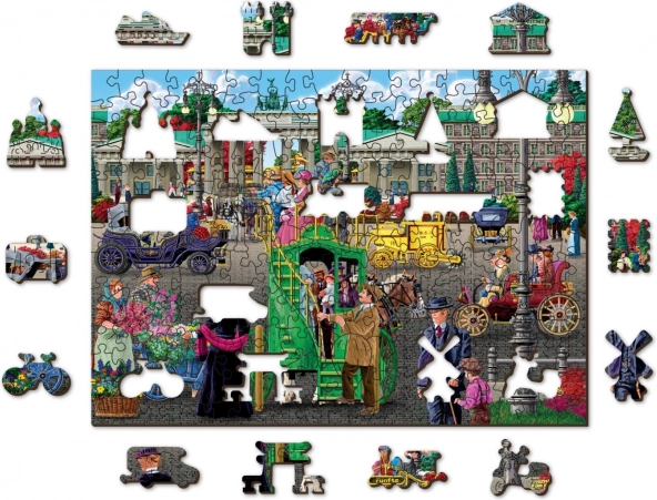 Puzzle in legno double-face Piazza Parigi a Berlino, 200 pezzi