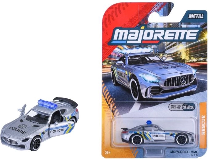 Auto della polizia Mercedes AMG GT-R in metallo – versione ceca
