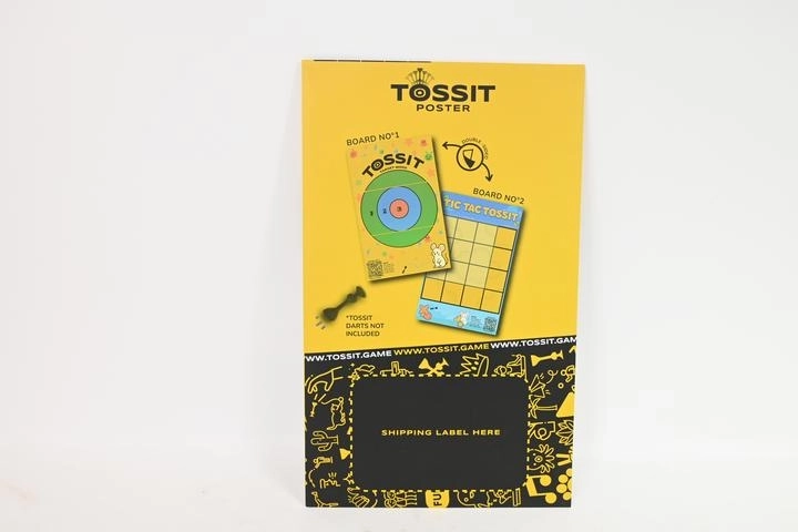 TOSSIT bersaglio bifacciale 2 in 1 – tris e bersaglio per freccette