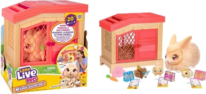 Little Live Pets Mama Surprise coniglietto interattivo con cuccioli