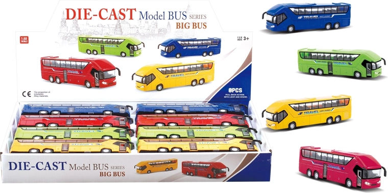 Autobus in scala 1:50 – set di 4 tipi