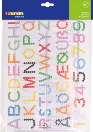 Basi per perline da stirare PLAYBOX - lettere e numeri