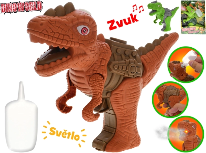 Dinosauro interattivo con vapore Dinoworld 17 cm