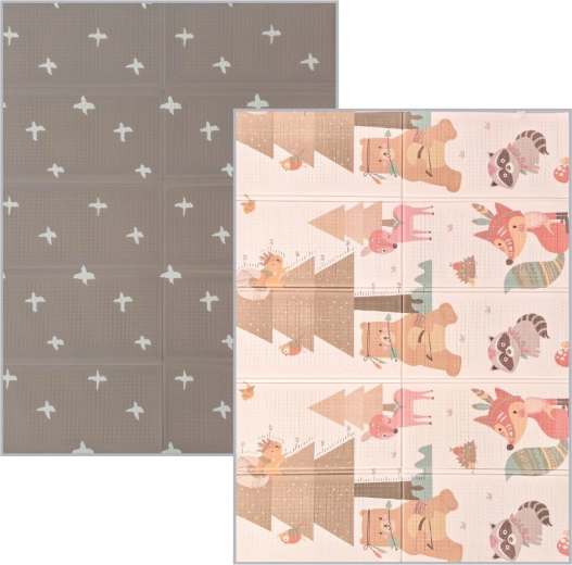 Nanna tappetino da gioco pieghevole in schiuma double face 200 × 150 cm orso