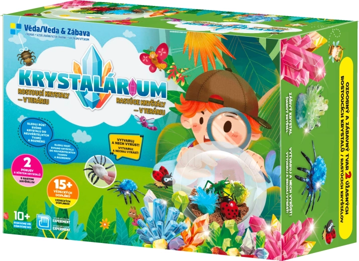 Cristalli crescenti nel terrario – kit educativo per bambini