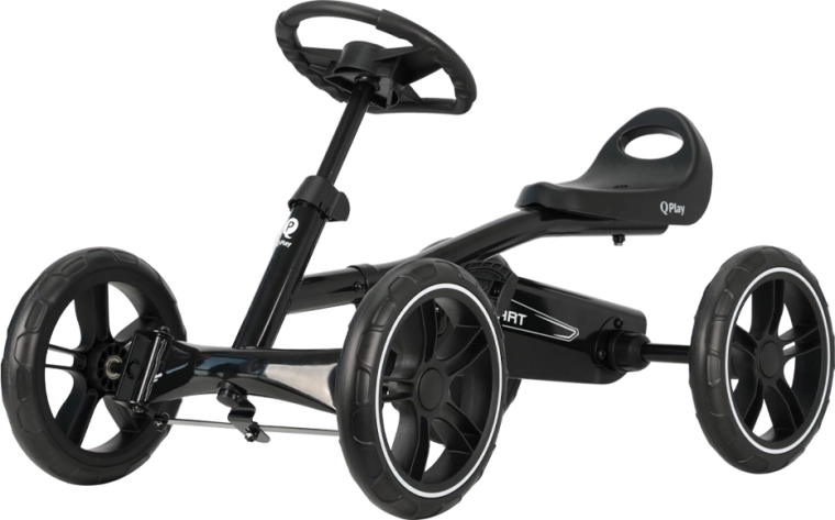 Qplay go-kart a pedali per bambini nero