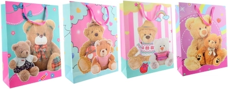 Borsa regalo con motivo di orsetti – enorme