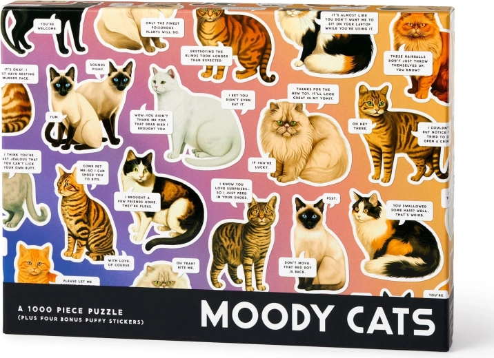Puzzle Galison Gatti Lunatici 1000 pezzi