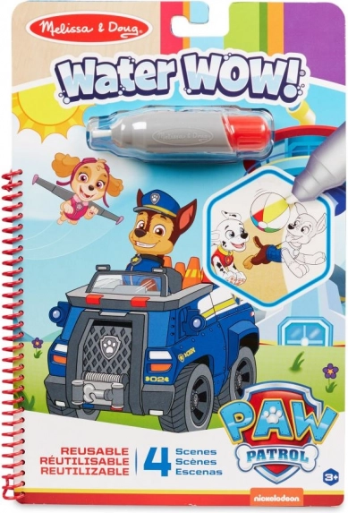 Libro da colorare ad acqua Water WOW! PAW Patrol – Chase