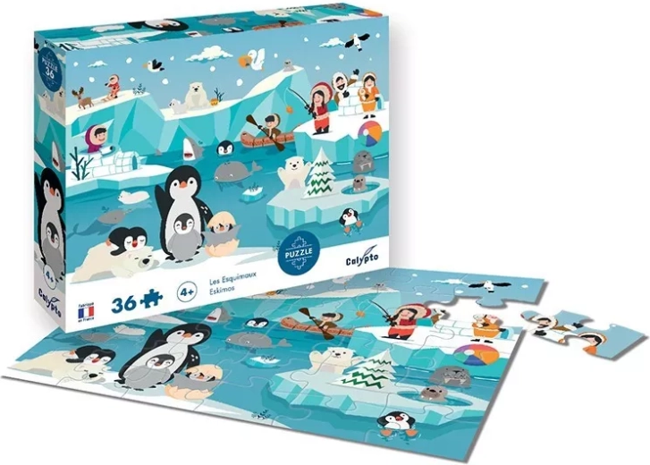 Sentosphere puzzle illustrato Eschimesi 36 pezzi