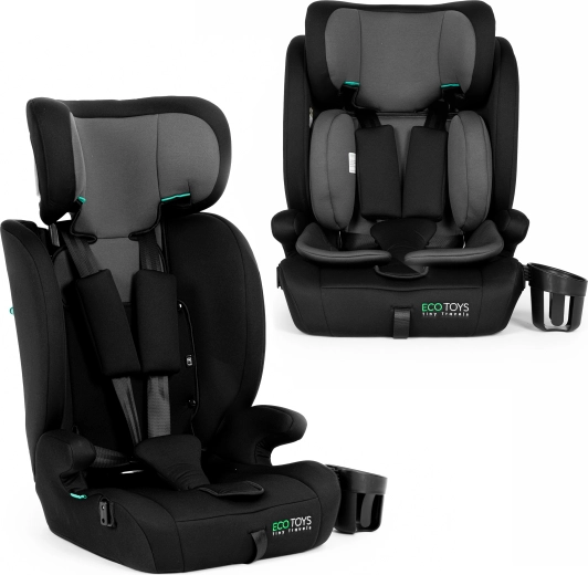 Seggiolino auto per bambini ECOTOYS 76–150 cm (R129) con portabicchiere