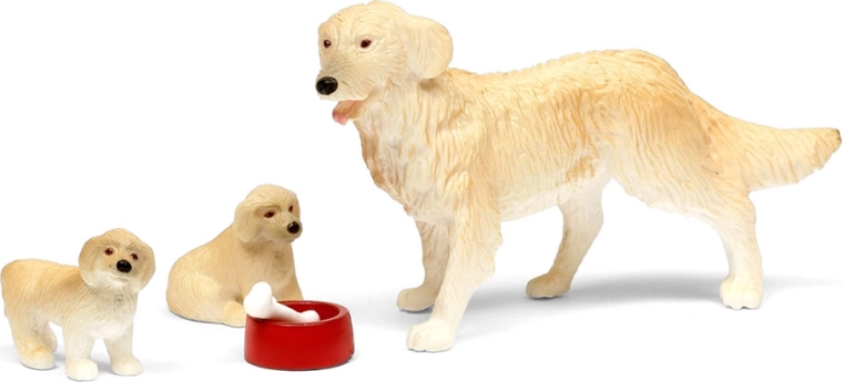 Lundby figurine di cani per casa delle bambole